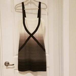 Ombre Brown Crisscross Dress